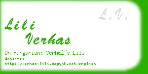 lili verhas business card